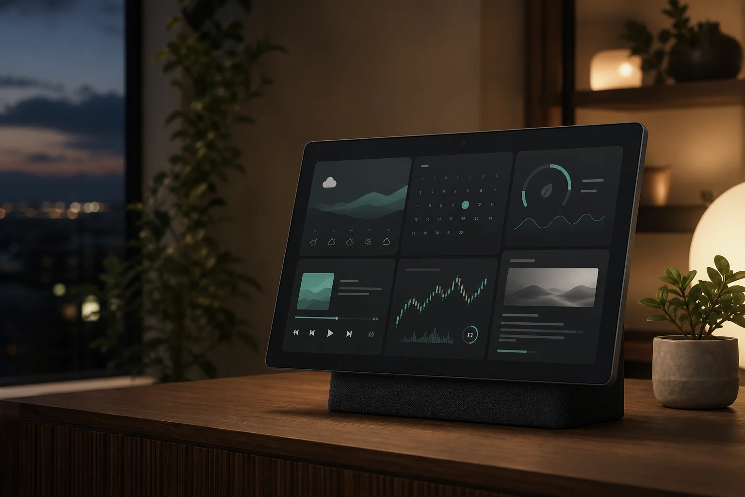 Castboard dashboard running on a smart display